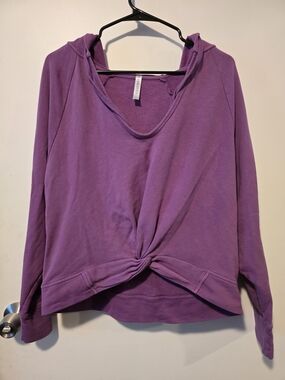 Fabletics Twist-Knot Hooded Sweatshirt